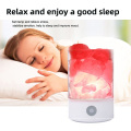 Розовый хрустальный камень натуральный рок USB Night Light